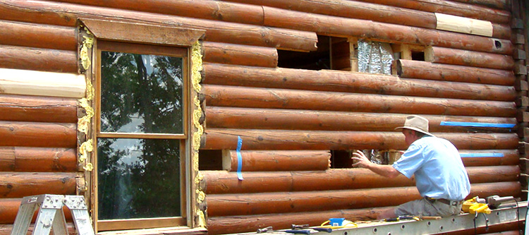 Log Home Repair Bahama,  North Carolina